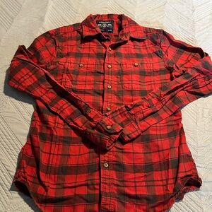 Men's Red Plaid Shirt